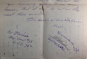 WW1 1918 letter U.S. soldier A.E.F. based in Paris, sent home Nebraska