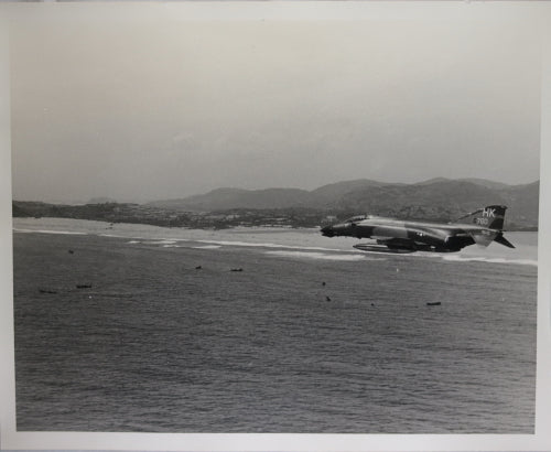 1971 four Vietnam War flight photos F-4 Phantom jet, 480th Squadron -  Phù Cát 