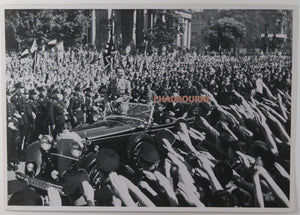 German propaganda photograph Hitler at Youth rally Berlin 1934