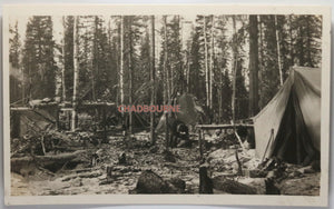 c. 1930s carte postale N.O. Québec camp de chasse Granada (Abitibi)