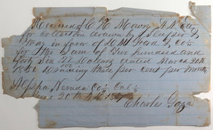 California Gold rush promissory note 1857