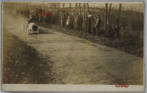 RPPC photo postcard of soapbox derby race ~1915