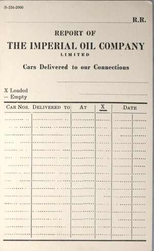 Imperial Oil Sarnia Ontario, prepaid postal card c. 1910s