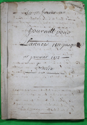 Journal et livre de compte d'un fermier pour 1811, Coutouvre (Loire)