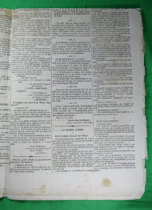 Journal français 'Gazette de France' Mardi 9 Aout 1870 (Guerre franco-allemande)