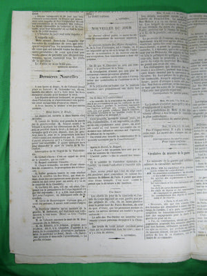 Journal français 'Gazette de France' Vendredi 12 Aout 1870 (Guerre franco-allemande)