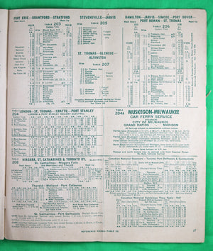 June 22 1947 CN Rail schedule