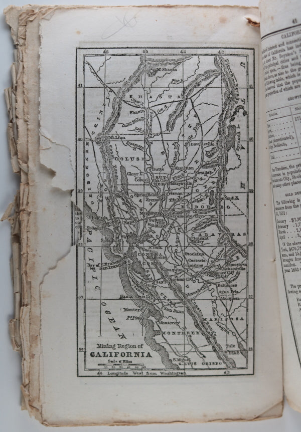 Leavitt's Old Farmer's Almanack - 1854 (USA) (California Map)