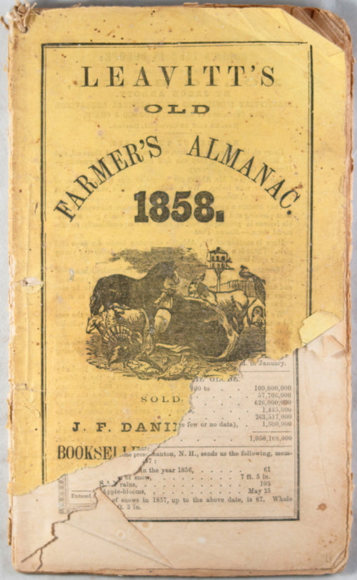 Leavitt's Old Farmer's Almanack - 1858 (USA)
