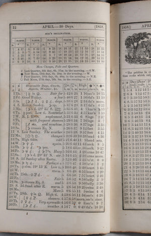 Leavitt's Old Farmer's Almanack - 1858 (USA)
