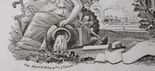 'Lima Paris' cigar label design lithograph @mid 1800s