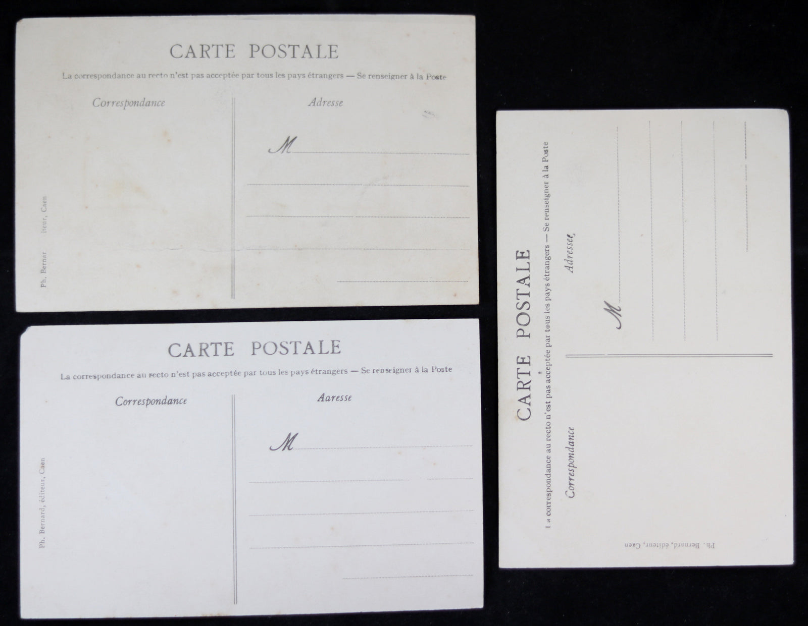 Lot #2 de six (6) CPA Aviation – Le Havre-Trouvile-Deauville 1910