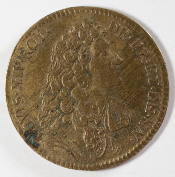 Lot de 3 jetons, Louis XIV et Louis XV