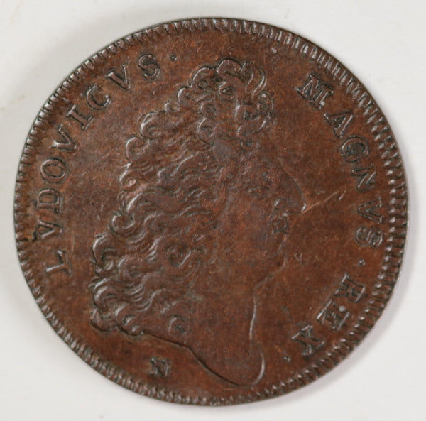 Lot de 3 jetons, Louis XIV et Louis XV Lot de 3 jetons, Louis XIV et Louis XV