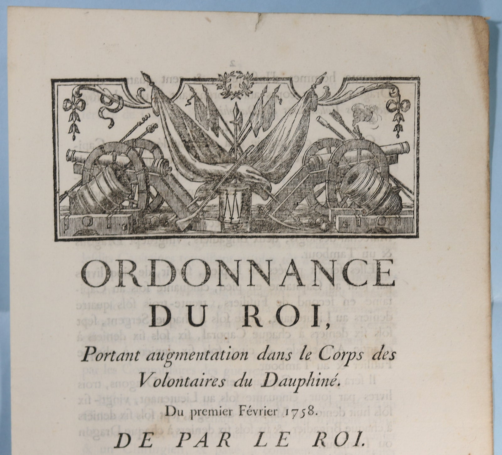 Lot de 7 ordonnances du Roi Louis XV, 1748-1772