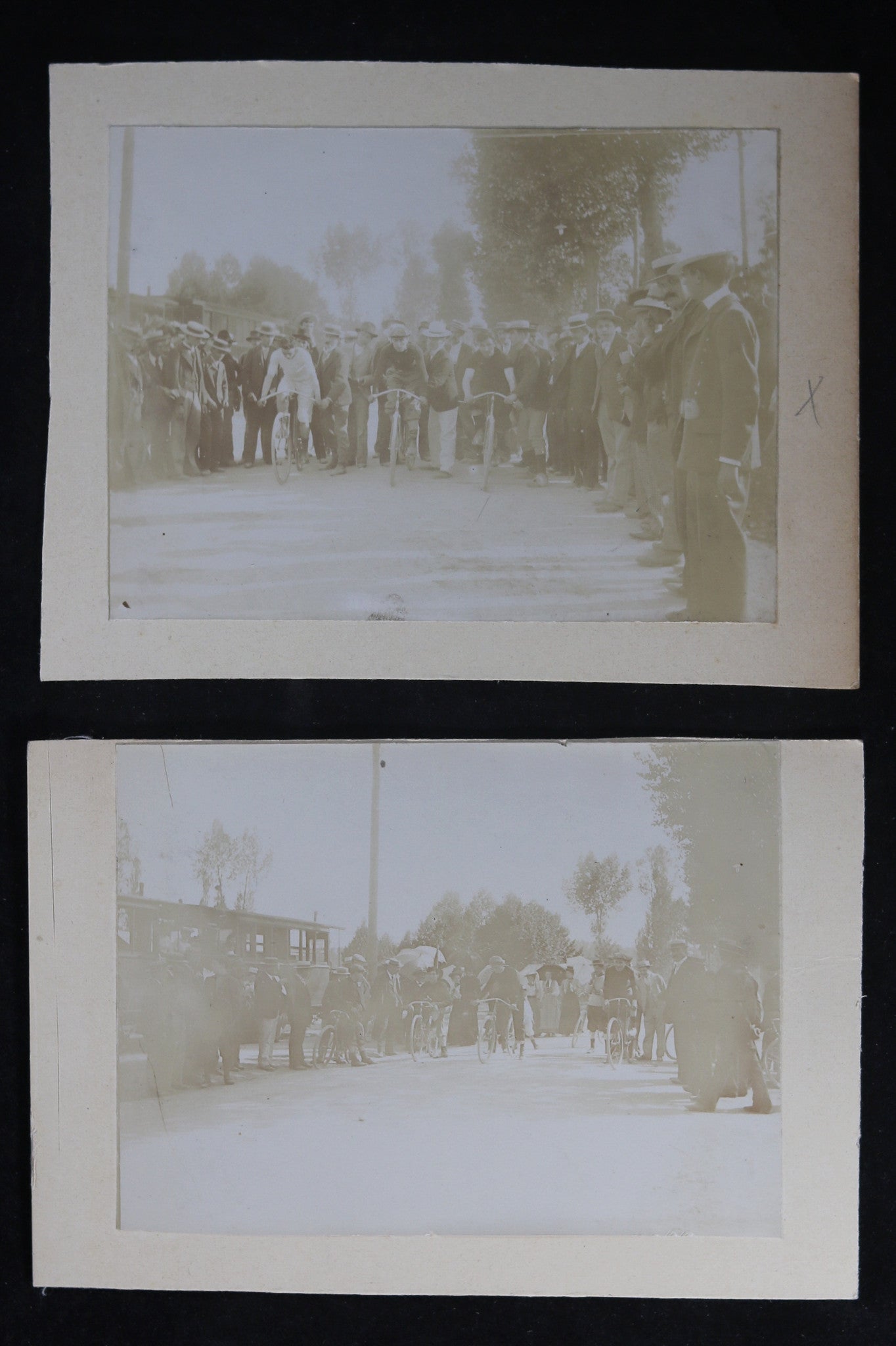 Lot de six photos course cycliste @1900 photos cycling race