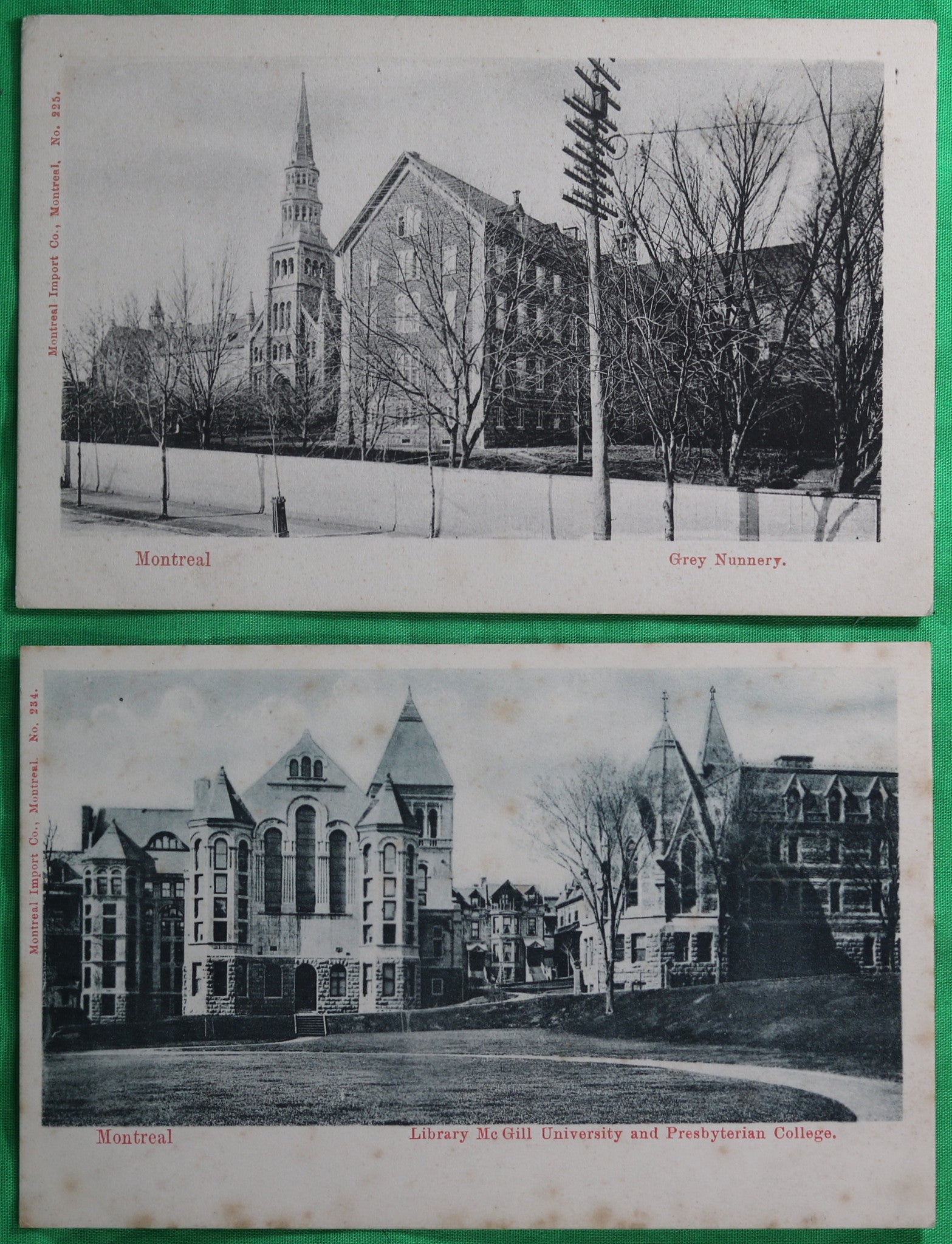 Lot of 11 vintage Montreal P.Q. postcards #3