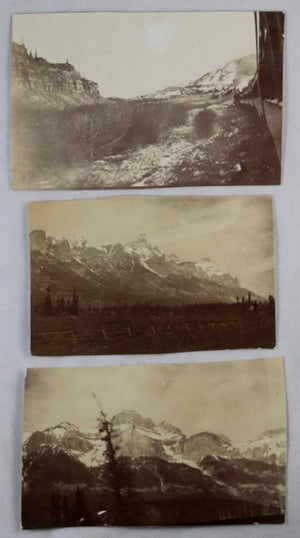 Lot 12 vintage photos CPR railway in British Columbia, early 1900s