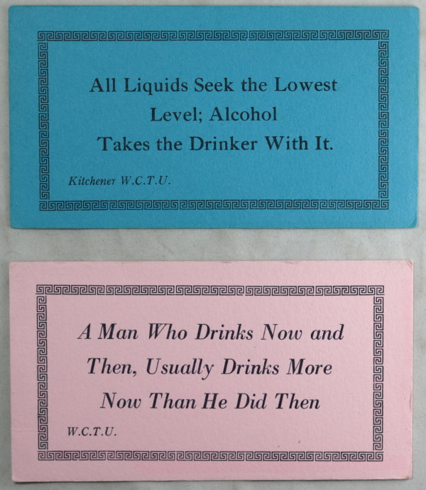 Lot of 4 Temperance related items U.S. and Canada, 1910s