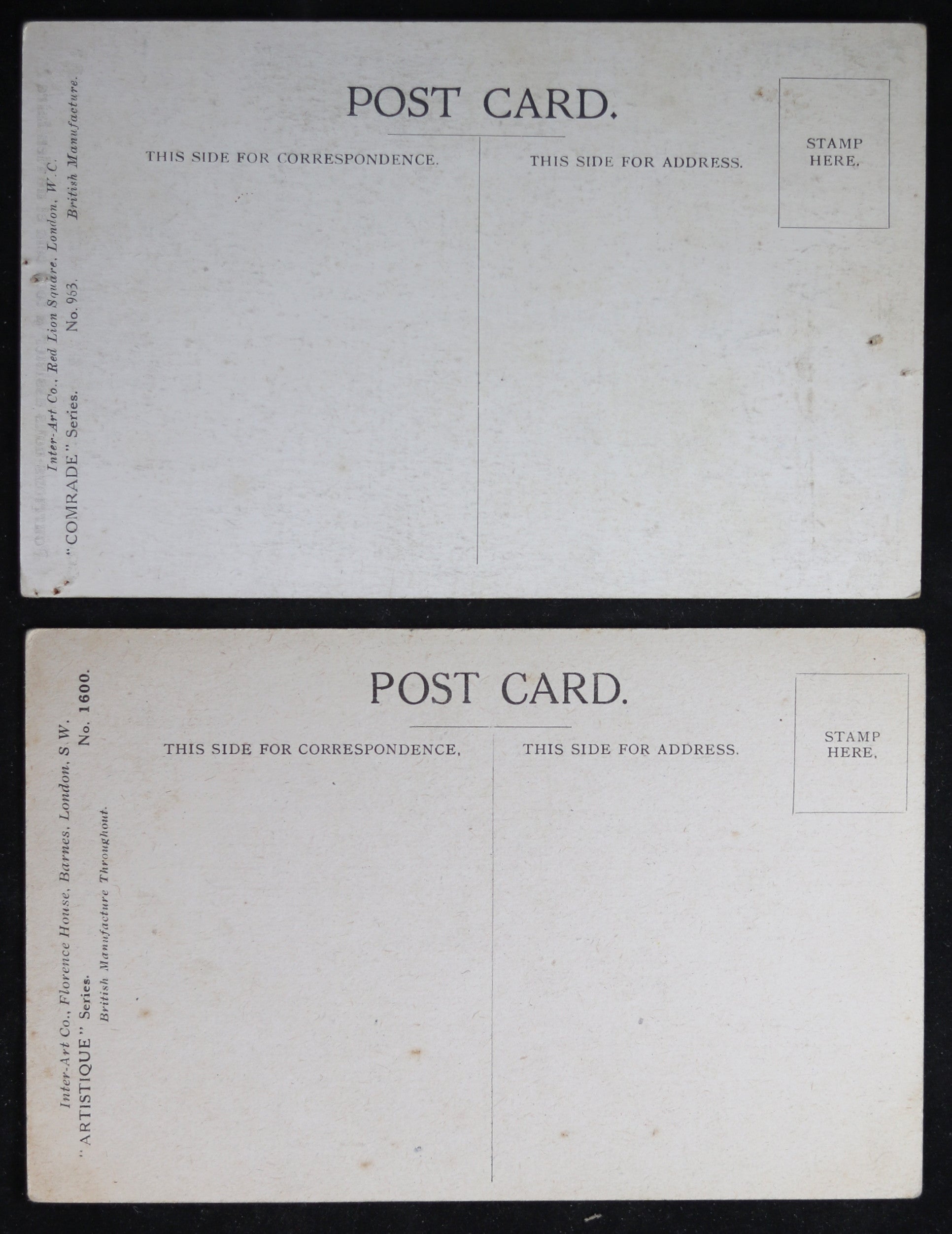 Lot of 4 WW1 UK humorous patriotic postcards with kids Lot of 4 WW1 UK humorous patriotic postcards with kids