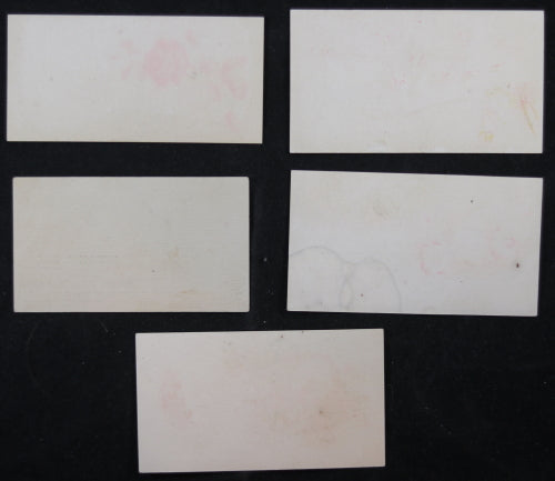 Lot of 5 Leavenworth Kansas Victorian calling / trade cards