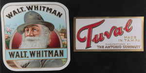 Lot of 5 vintage cigar box seal tag labels #5