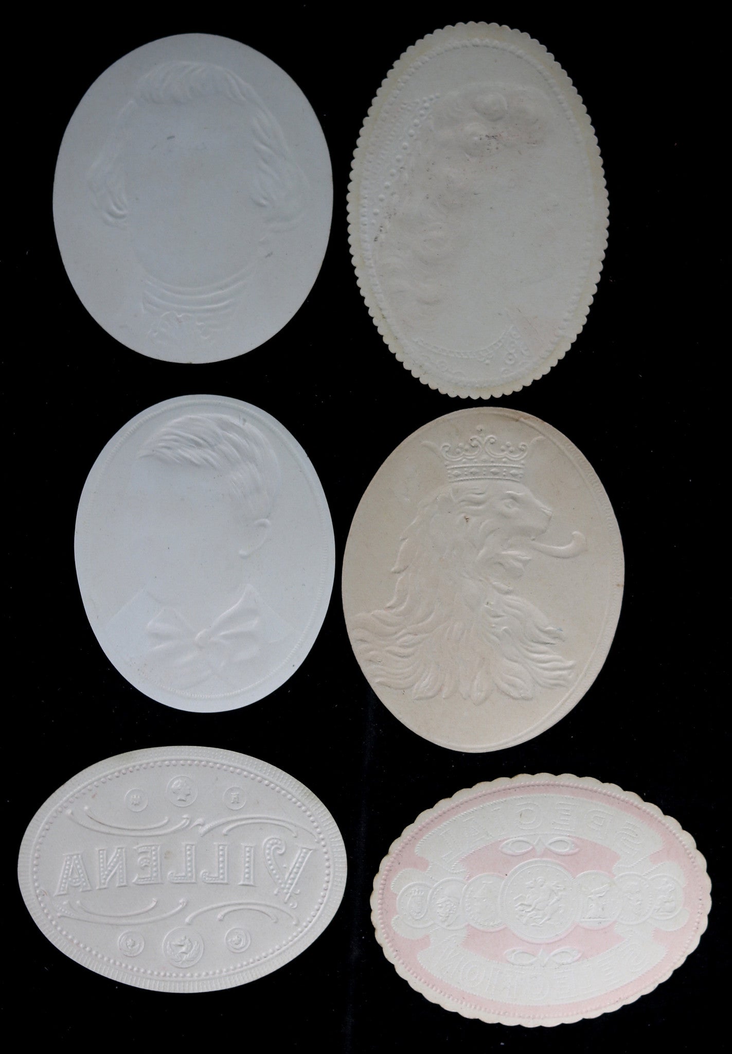 Lot of 6 vintage cigar box seal tag labels #3