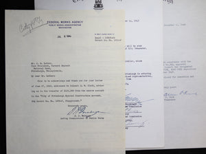 Lot of seven (7) documents related to City of Pittsburgh finances 1940-1949