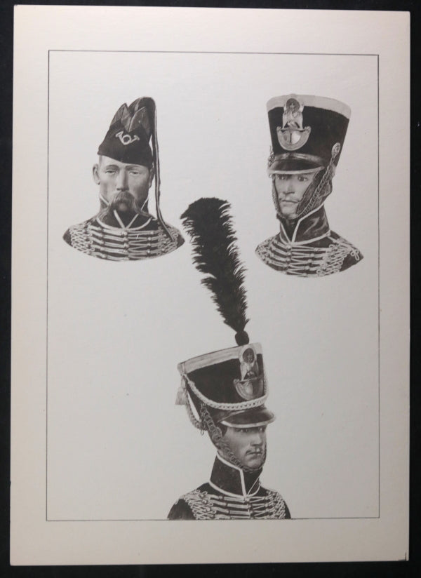 Lot de 10 planches avec uniformes militaires,1er Empire,etc. 