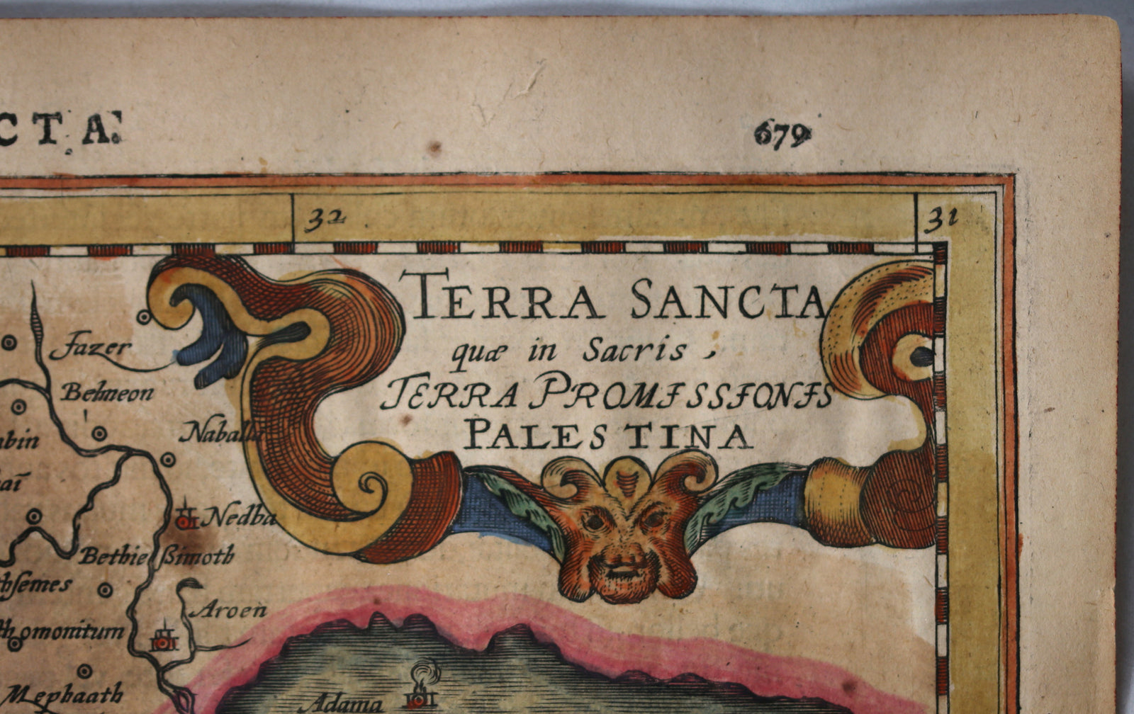 Map of the Holy Land by Mercator/Hondius @1632