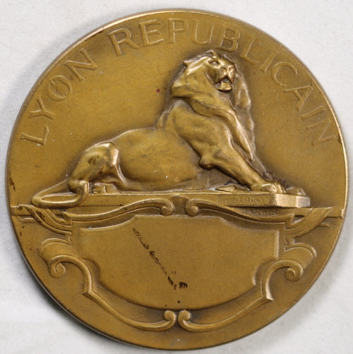 Médaille 'Lyon Républicain' par Louis Bottée, début XXeme