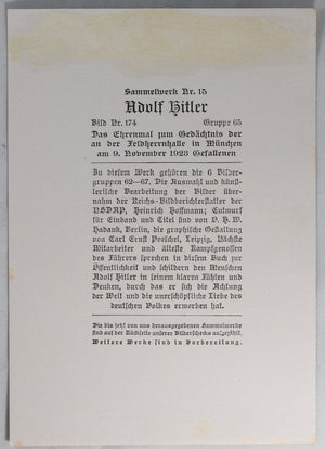 Memorial of Beer Hall Putsch at Field Marshall’s Hall Munich @1935