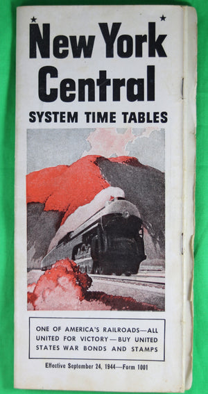New York Central Railway – System Time Tables 1944
