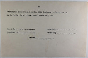 North Bay (Ontario), Liberal political patronage appointments 1934