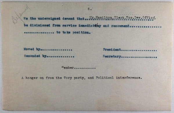 North Bay (Ontario), Liberal political patronage appointments 1934