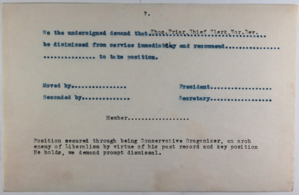 North Bay (Ontario), Liberal political patronage appointments 1934