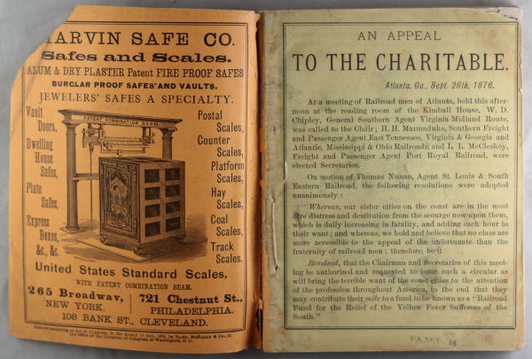October 1876 Rand McNally & Co., Railway Guide for North America