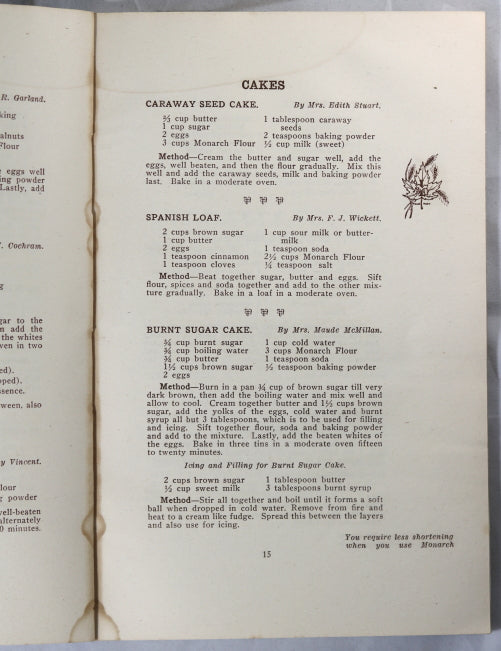 ‘Old Homestead Recipe’ booklet by Maple Leaf Mills (Canada) @1920