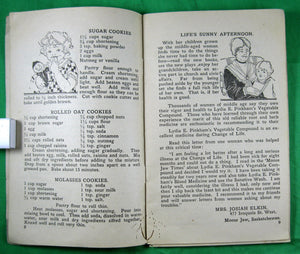 1928 Pamphlet 'Come into the Kitchen' sponsored cooking pamphlet for Lydia Pinkham Medicine Co.