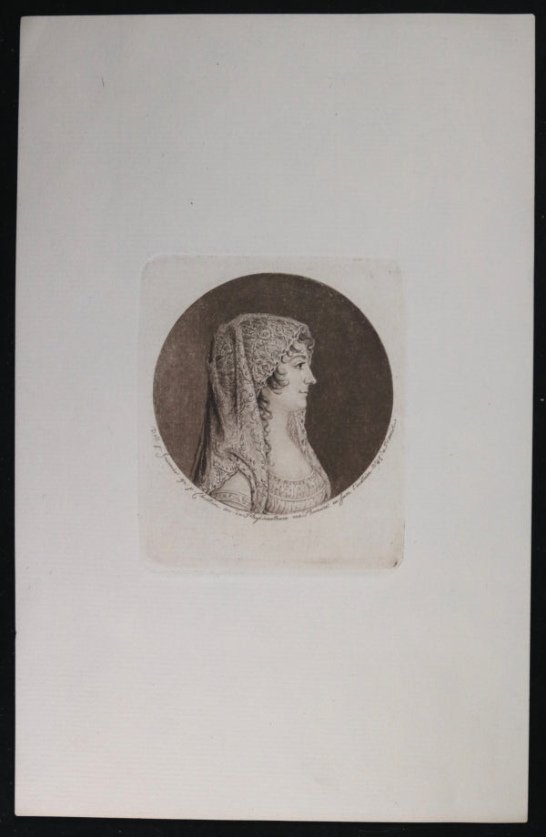 Paris physionotrace d'une femme de qualité par Chrétien @1805