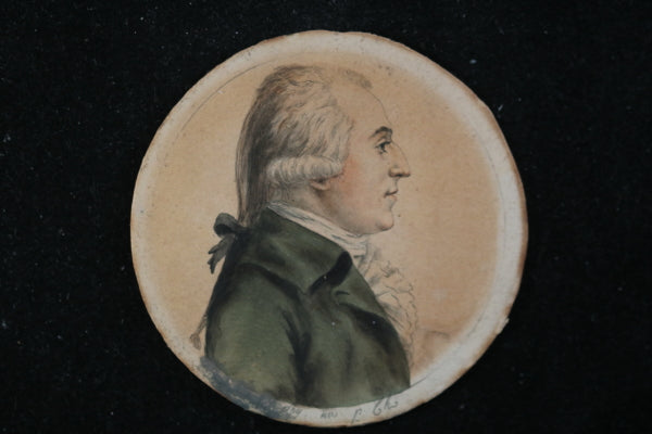 Paris physionotrace noble/aristocrate par Chrétien (fin 18ieme)