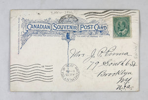 Patriotic postcard S.S. Cayuga (Canada) 1906