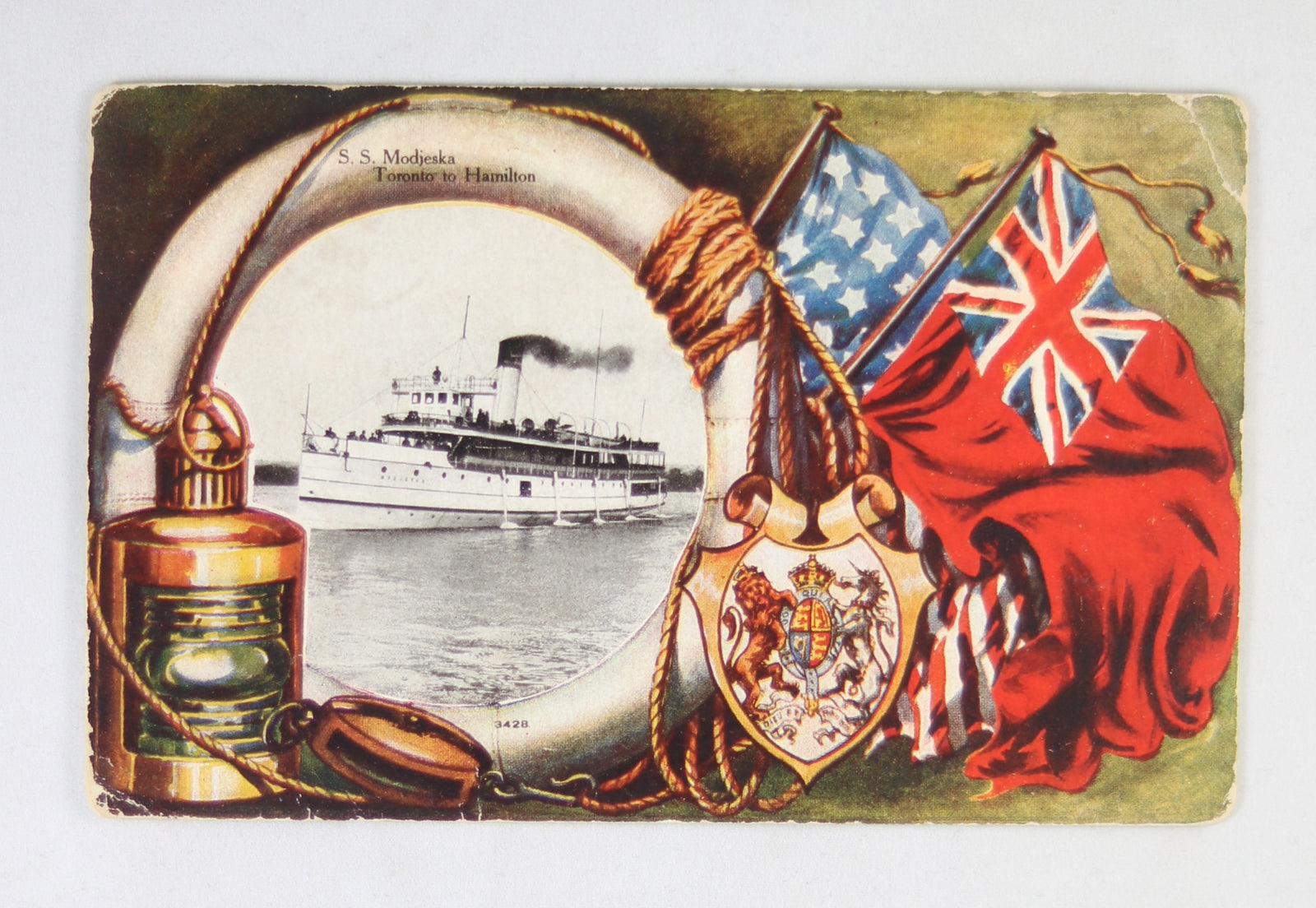 Patriotic postcard S.S. Modjeska (Canada) 1906