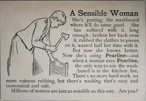 Pearline Soap - advertising trade card (late 1800's)
