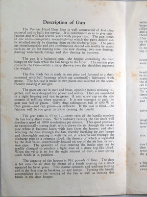 Peerless Dust Guns pamphlet (1920s)