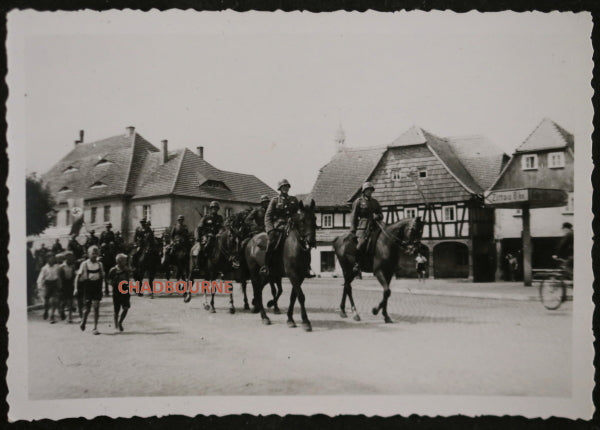 Photo WW2 German cavalry Reichenau Poland August 9th 1940