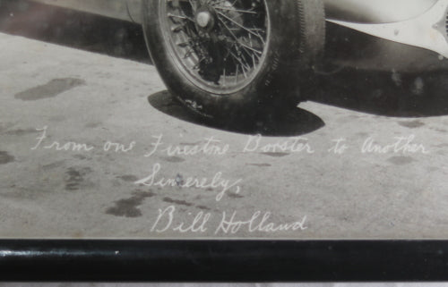 Photo American race car driver Bill Holland in Blue Crown car c.1947-49