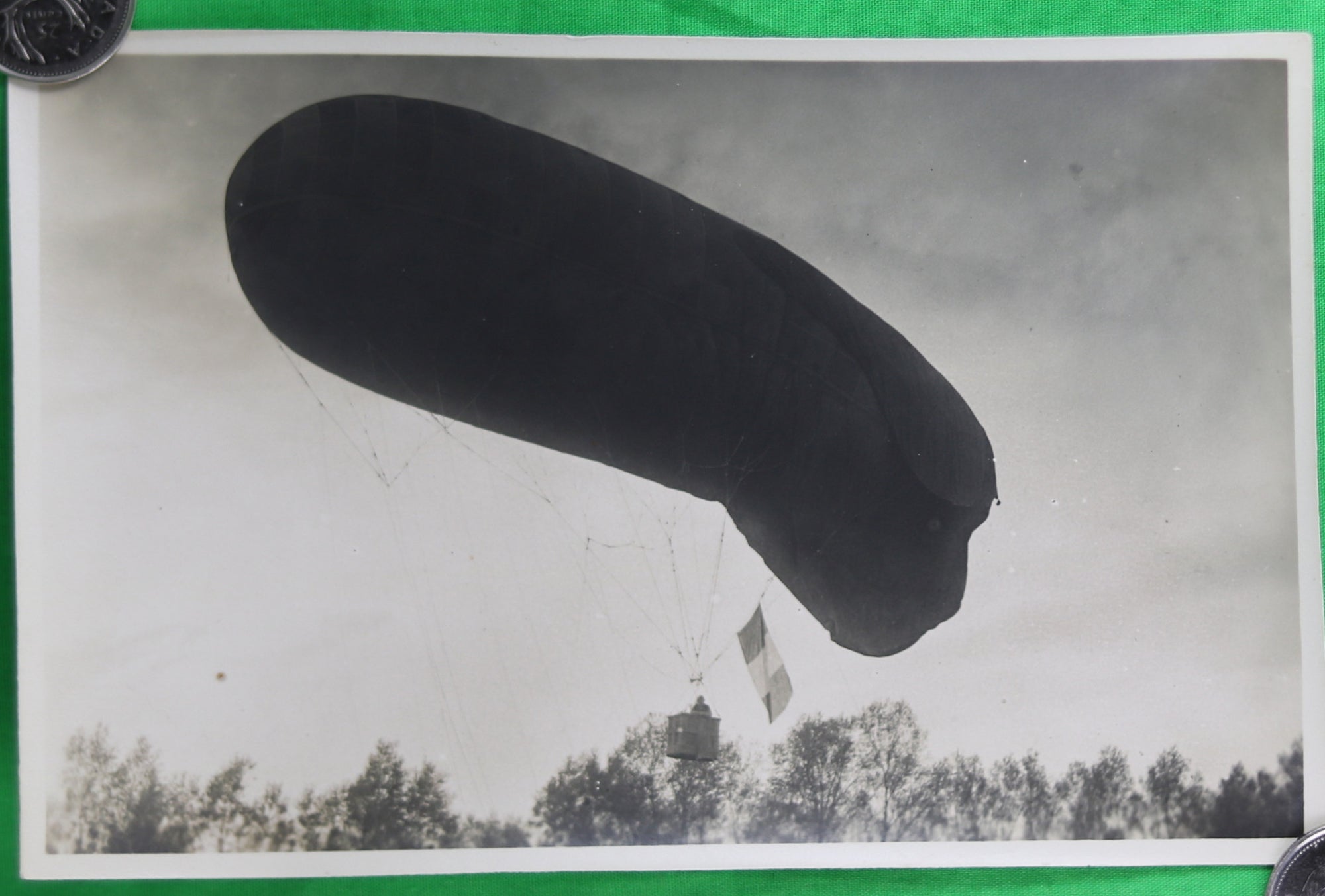 Photo Guerre 14-18 ballon Saucisse Marne