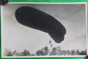 Photo Guerre 14-18 ballon Saucisse Marne