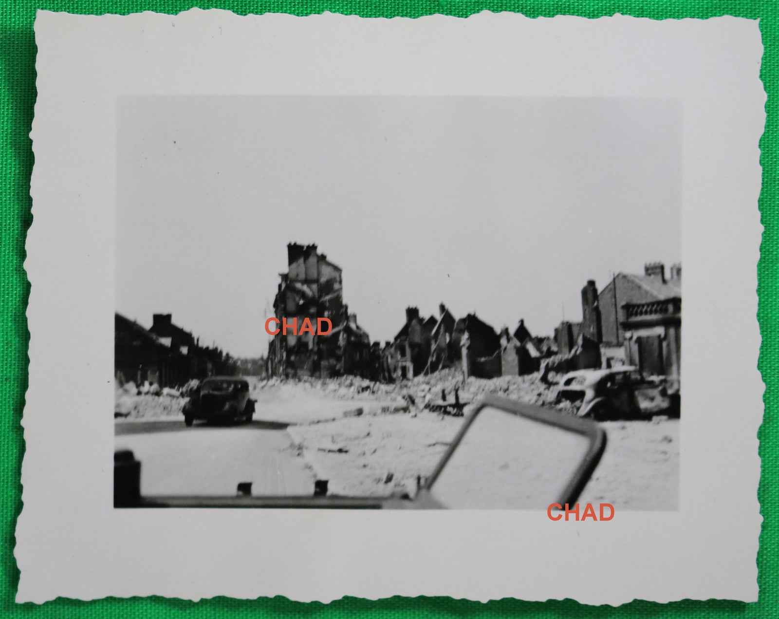 Photo Guerre 39-45  WW2 ruines de Grandvilliers (Oise) Juin 1940 #3